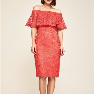 Tadashi Shoji off the shoulder Alba dress
